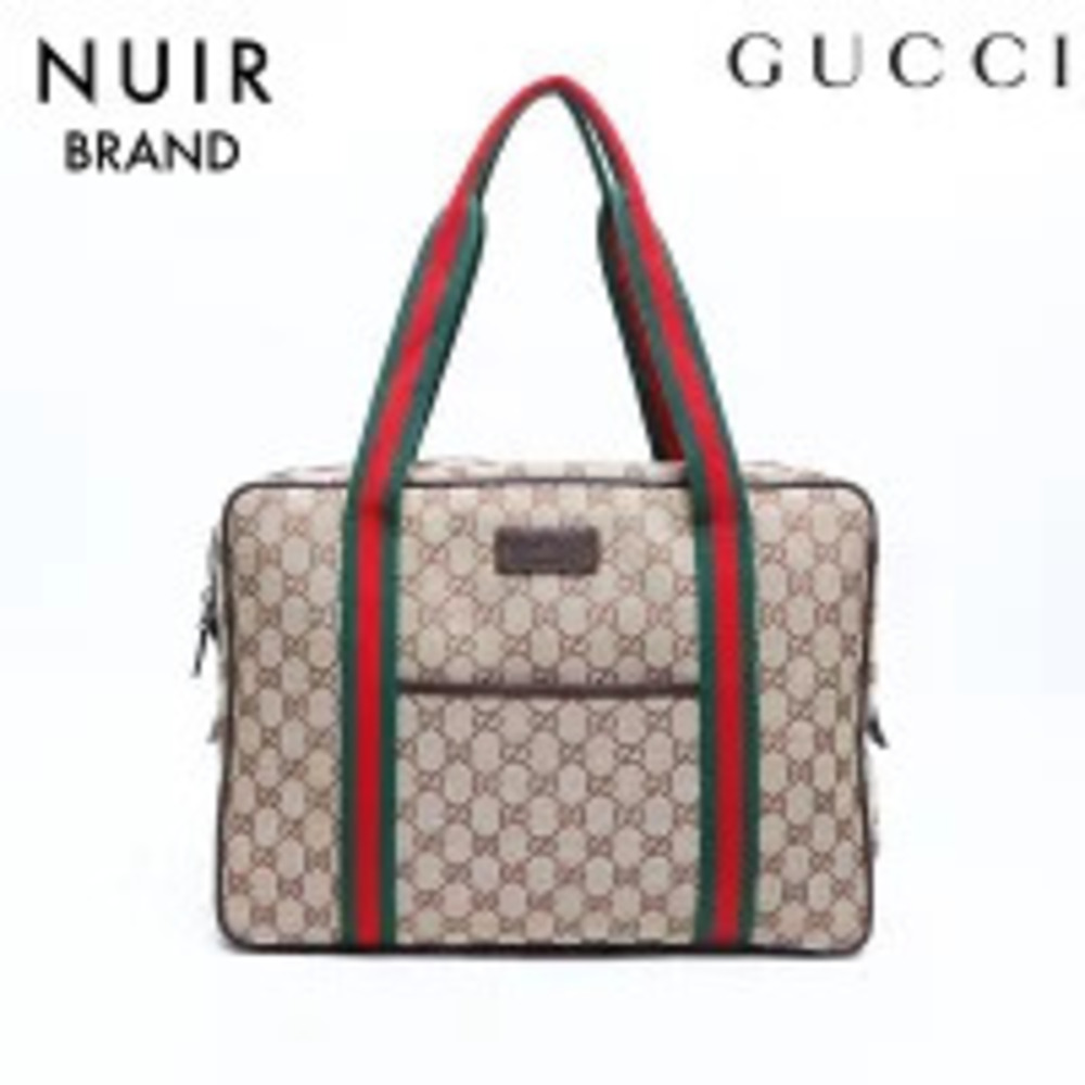 Gucci GG Canvas Sherry Shoulder Bag Beige